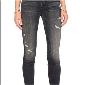 Mother Looker Ankle Fray, Crash and‎ Burn, Distressed, Size 25, Mid-Rise,…
